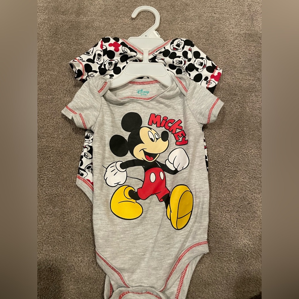 Mickey Mouse Baby Onesies Set